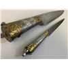 Image 3 : ANTIQUE PERSIAN DAMASCUS BLADES DAGGER KNIFE SET