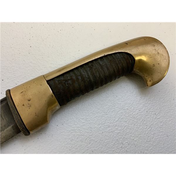 RARE EARLY IMPERIAL RUSSIAN COSSACK SHASHKA SWORD BRASS MOUNTS