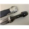 Image 6 : ANTIQUE RUSSIAN COSSACK CAUCASIAN KINJAL DAGGER 84 SILVER DECORATED