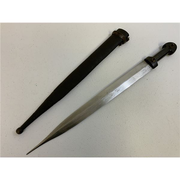 ANTIQUE RUSSIAN CAUCASIAN KINJAL ARMOR PIERCING DAGGER