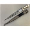 Image 5 : ANTIQUE RUSSIAN COSSACK CAUCASIAN KINJAL DAGGER SILVER DECORATED