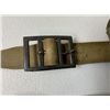 Image 2 : ANTIQUE ITALIAN MILITARY LEATHER PISTOL BELT WITH AMMO POUCHES WWI / WWII