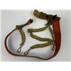 Image 4 : ANTIQUE DRESS SWORD BELT WITH BRASS HANGERS AND BUCKLE