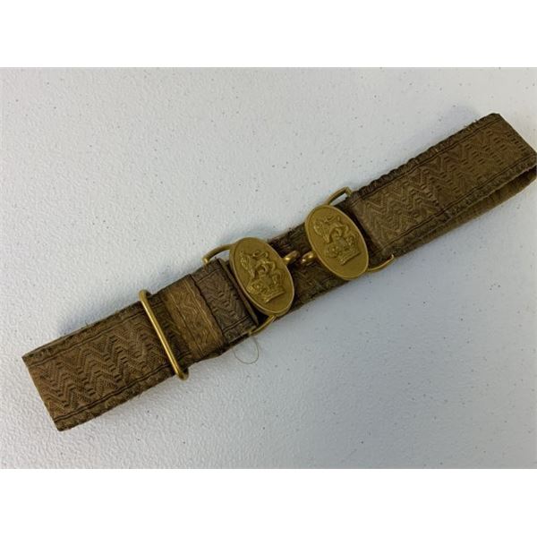 ANTIQUE BRITISH VICTORIAN ROYAL ARTILLERY OFFICERS DRESS SWORD BELT