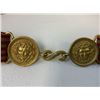 Image 7 : ANTIQUE BRITISH OFFICERS VICTORIAN SWORD BELT LION HEAD BUCKLES