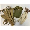 Image 1 : WWII BRITISH POUCH AND WEB BELTS EQUIPMENT STRAPS AND SUSPENDERS
