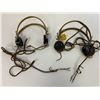 Image 7 : WWII US AIR FORCE LOT OF 2 HEAD SETS
