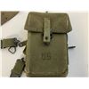 Image 3 : US KOREAN WAR ERA GUN BELT WITH POUCH WITH CONTENTS AND SUSPENDERS
