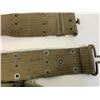 Image 8 : US KOREAN WAR ERA GUN BELT WITH POUCH WITH CONTENTS AND SUSPENDERS