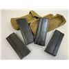 Image 6 : US VINTAGE M14 RIFLE MAGAZINES LOT WITH 1944 DATED CANVAS POUCHES