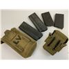 Image 6 : US VINTAGE M14 RIFLE MAGAZINES LOT WITH WWII DATED CANVAS POUCHES