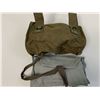 Image 9 : WWI GERMAN REENACTMENT CANVAS GAS MASK POUCH AND PERSONAL ITEMS IN THE POUCHER