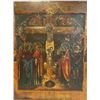 Image 1 : ANTIQUE 18th - early 19th CENTURY RUSSIAN ORTHODOX ICON " CRUCIFIXION"