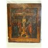 Image 8 : ANTIQUE 18th - early 19th CENTURY RUSSIAN ORTHODOX ICON " CRUCIFIXION"