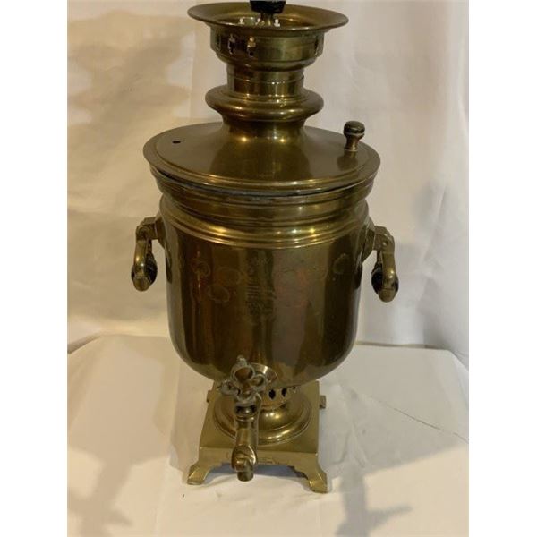 ANTIQUE IMPERIAL RUSSIAN BRASS SAMOVAR BATASHOV TULA