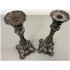 Image 8 : ANTIQUE RUSSIAN STIRLING SILVER JUDAICA CANDLE HOLDERS