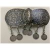 Image 4 : IMPERIAL RUSSIAN CAUCASIAN MADE SILVER NIELLO BUCKLE WITH SILVER COINS