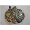 Image 1 : ANTIQUE IMPERIAL RUSSIAN CAUCASIAN SILVER NIELLO BUCKLE