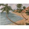 Image 1 : PALM BEACH GARDENS LARGE WALL HANGING TAPESTRY WITH METAL ROD