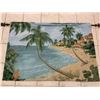 Image 2 : PALM BEACH GARDENS LARGE WALL HANGING TAPESTRY WITH METAL ROD