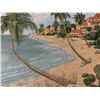 Image 4 : PALM BEACH GARDENS LARGE WALL HANGING TAPESTRY WITH METAL ROD