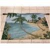 Image 6 : PALM BEACH GARDENS LARGE WALL HANGING TAPESTRY WITH METAL ROD