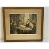 Image 1 : SIGNED AND FRAMED JEWISH ART PRINT