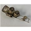 Image 3 : VINTAGE HONK KONG STERLING SILVER SALT AND PEPPER SHAKERS RICKSHAW