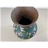 Image 6 : ANTIQUE CHINESE ENAMELED BRASS CLOISONNE VASE