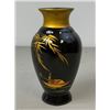 Image 2 : JAPAN VINTAGE JAPANESE VASE HAND PAINTED LACQUER OVER WOOD
