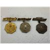 Image 1 : WWII JAPANESE MEDALS AIKOKU FUJINKAI MEMBERSHIP BADGE ALL 3 GRADES