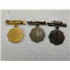 Image 2 : WWII JAPANESE MEDALS AIKOKU FUJINKAI MEMBERSHIP BADGE ALL 3 GRADES