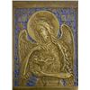 Image 4 : ANTIQUE IMPERIAL RUSSIA St. JOHN THE BAPTIST BRASS & ENAMEL ICON 19th CENTURY