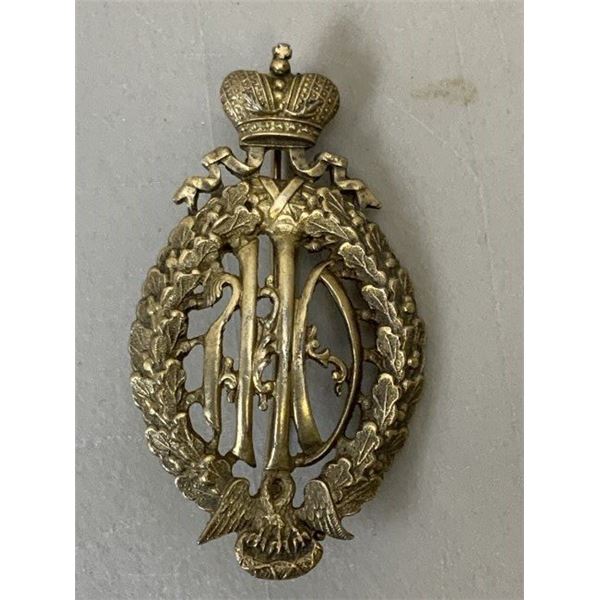 IMPERIAL RUSSIA PAUL SCHOOL TEACHER OR MENTOR BADGE WITH PICTURE
