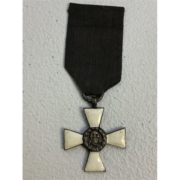RUSSIAN CIVIL WAR WHITE ARMY GENERAL BULAK - BULAHEVICH SCULL CROSS MEDAL AWARD