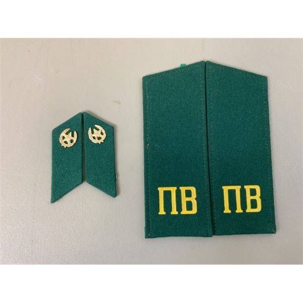 USSR KGB BORDER GUARDS SHOULDER BOARDS / COLLAR TABS