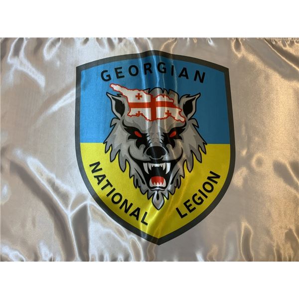 UKRAINE WAR UKRAINIAN ARMY GEORGIAN VOLUNTEER OF GEORGIAN NATIONAL LEGION FLAG