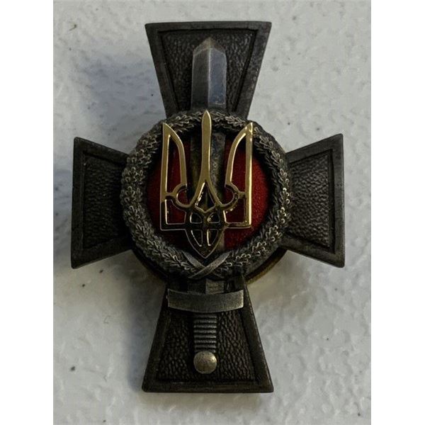 UKRAINE UKRAINIAN WAR BADGE AWARD "BLOOD FOR UKRAINE"