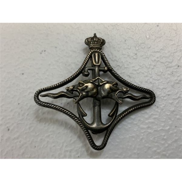 WWII ITALIAN ROYAL NAVY BATTLE SHIPS WAR NAVIGATION BADGE