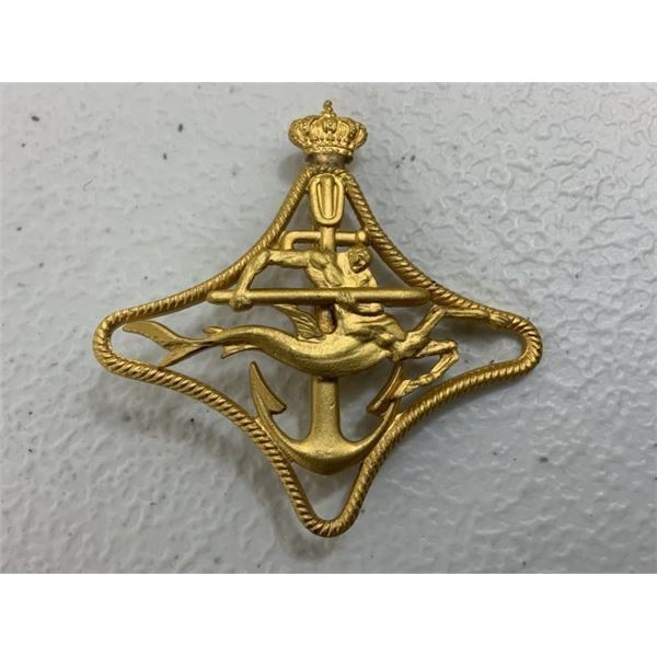WWII ITALIAN ROYAL NAVY TORPEDO SHIPS WAR NAVIGATION BADGE