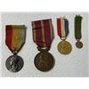 Image 1 : ANTIQUE FRENCH REPUBLIC MEDALS LOT OF 4