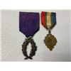 Image 2 : ANTIQUE FRENCH REPUBLIC MEDALS LOT OF 2