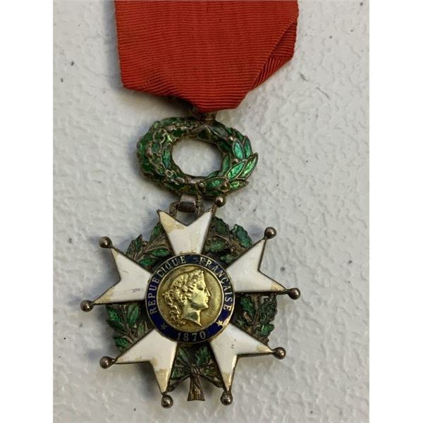 ANTIQUE FRENCH REPUBLIC LEGION OF HONOR 1870 MEDAL