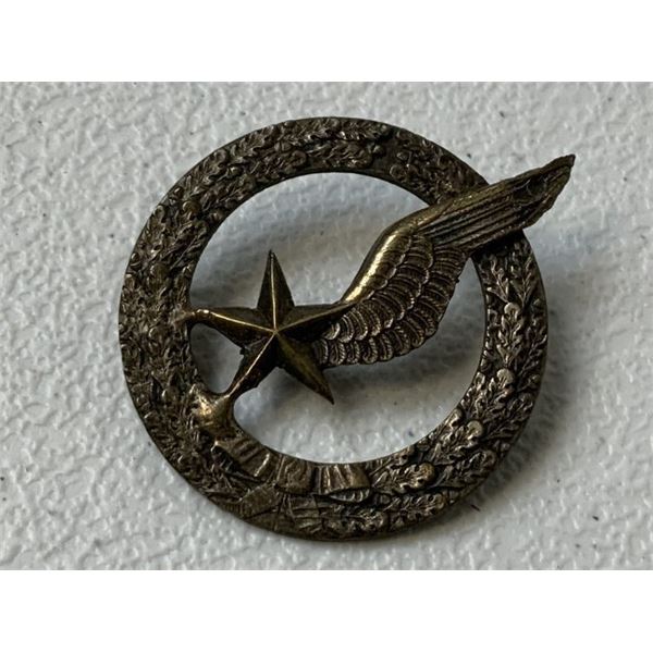 ANTIQUE FRENCH REPUBLIC STUDENT AIR PILOT BADGE