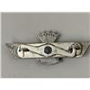 Image 2 : WWII SPAIN AIR FORCE RADIO OPERATOR WINGS BADGE