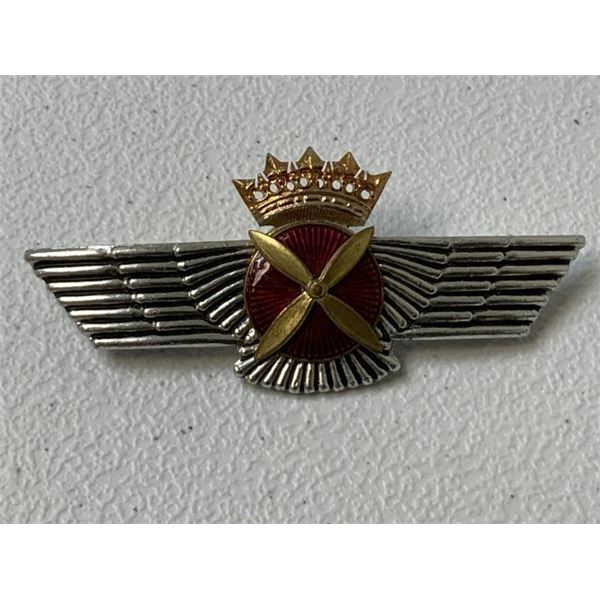 WWII SPAIN AIR FORCE PILOT WINGS BADGE