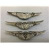 Image 2 : EGYPT VINTAGE EGYPTIAN AIR FORCE PILOT WINGS LOT OF 3