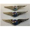 Image 3 : EGYPT VINTAGE EGYPTIAN AIR FORCE PILOT WINGS LOT OF 3