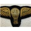 Image 2 : WWI US ARMY AIR FORCE  BALLOON PILOT GOLD EMBROIDERED WINGS