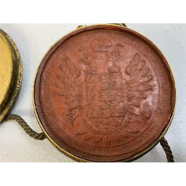 IMPERIAL AUSTRIA HUNGARY EMPEROR FRANZ JOSEPH I OFFICIAL SEAL